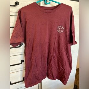 Brixton Maroon XL Standard Fit Shirt